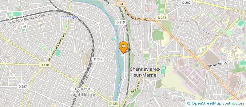 localisation de l'entreprise MADAME MOJCA PODLOGAR à CHENNEVIERES-SUR-MARNE