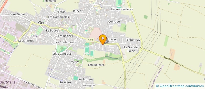 localisation de l'entreprise MADAME MOKHTARIA BEKHADDA  GENAS