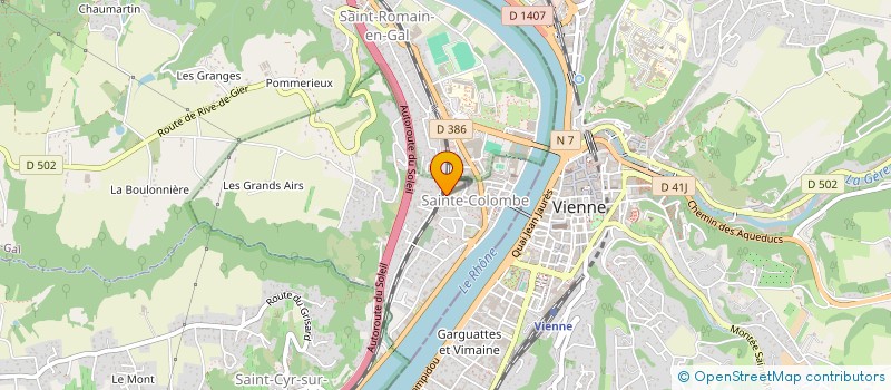 localisation de l'entreprise MADAME MOKHTARIA ZERRAIA  SAINTE-COLOMBE