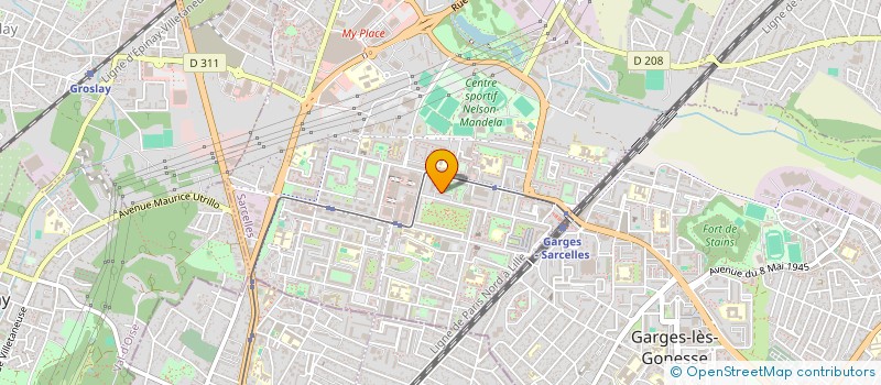 localisation de l'entreprise MADAME MOKKTARIA ZAOUI  SARCELLES