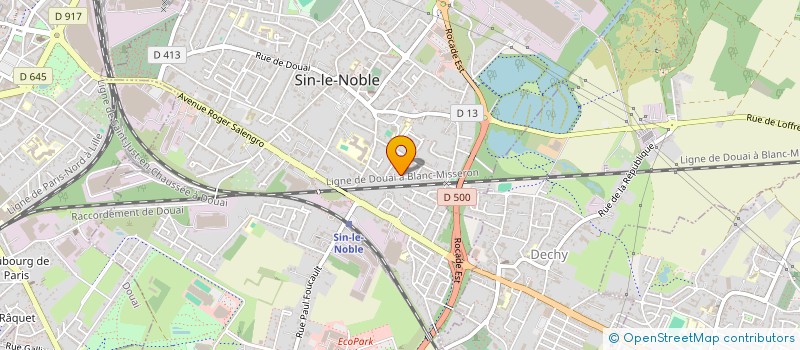 localisation de l'entreprise MADAME MOLEINE HINDRYCKX  SIN-LE-NOBLE