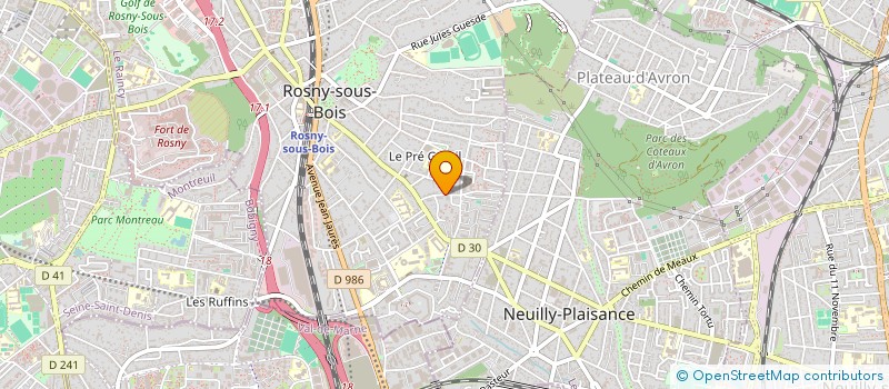 localisation de l'entreprise MADAME MOLKA LOARABI à ROSNY-SOUS-BOIS