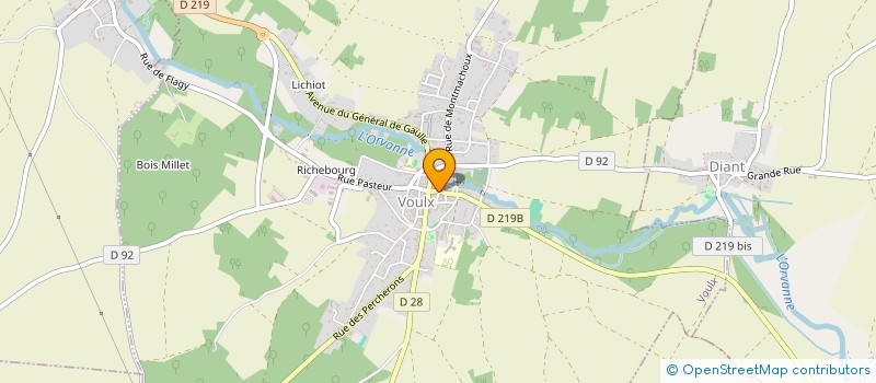 localisation de l'entreprise MADAME MOLLY MARTINET  VOULX