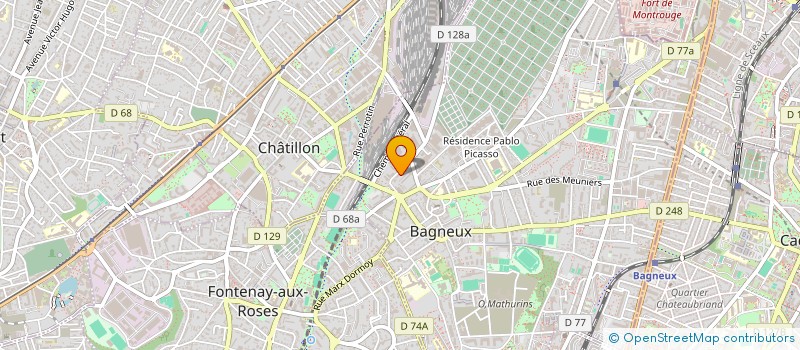 localisation de l'entreprise MADAME MOLLY RIGOUIN à BAGNEUX