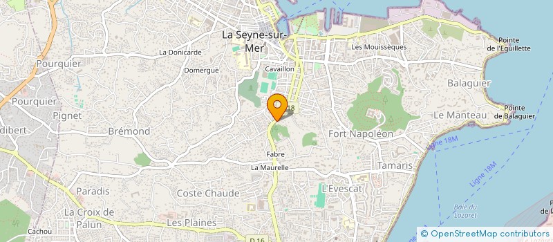 localisation de l'entreprise MADAME MONA ANDREOZZI à LA SEYNE-SUR-MER