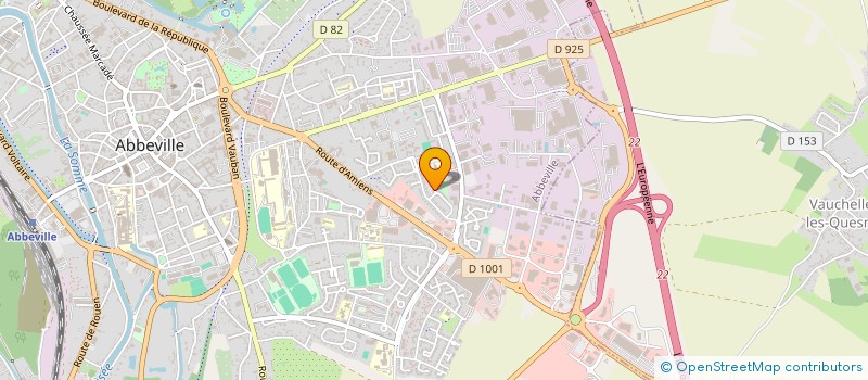 localisation de l'entreprise MADAME MONA BOUREL  ABBEVILLE