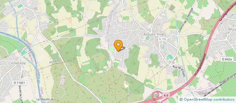 localisation de l'entreprise MADAME MONA ESPAZE  AIGUES-VIVES