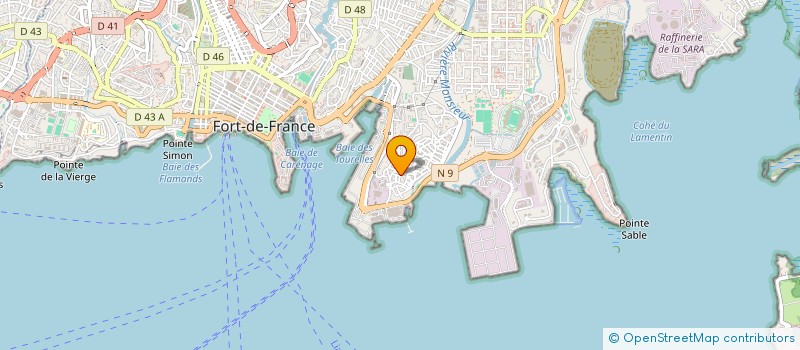 localisation de l'entreprise MADAME MONA LAGUERRE  FORT-DE-FRANCE