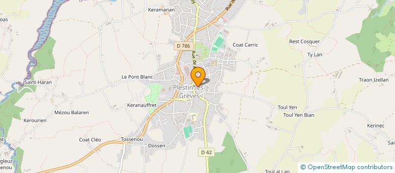 localisation de l'entreprise MADAME MONA LE MEN  PLESTIN-LES-GREVES