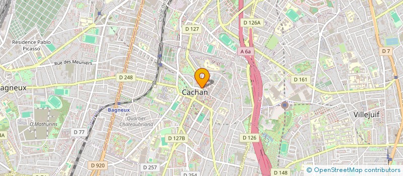 localisation de l'entreprise MADAME MONA MAZHAR  CACHAN