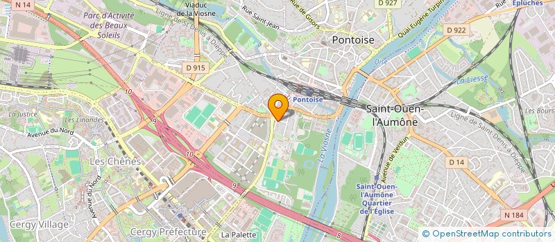 localisation de l'entreprise MADAME MONA MERAL MOUKARZEL  PONTOISE