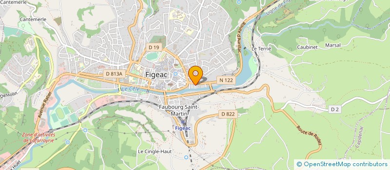 localisation de l'entreprise MADAME MONA OUDRISS  FIGEAC
