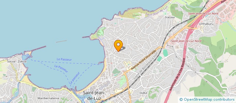 localisation de l'entreprise MADAME MONA PERISSE à SAINT-JEAN-DE-LUZ