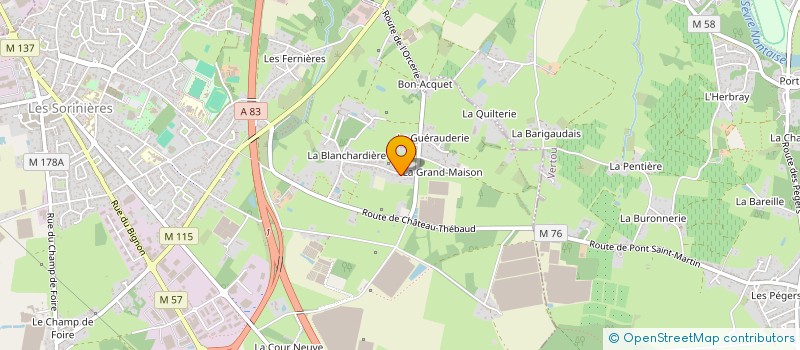 localisation de l'entreprise MADAME MONA PETERMANS à LES SORINIERES