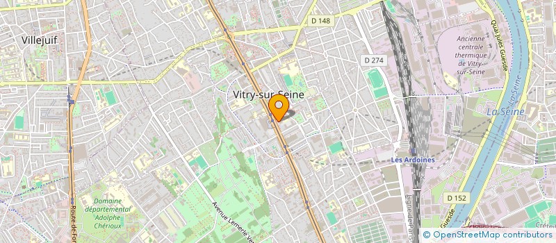 localisation de l'entreprise MADAME MONA SALLAM  VITRY-SUR-SEINE