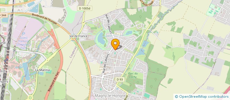 localisation de l'entreprise MADAME MONEGUEHA TAE  MAGNY-LE-HONGRE