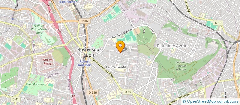 localisation de l'entreprise MADAME MONELLE CAZENAVE à ROSNY-SOUS-BOIS