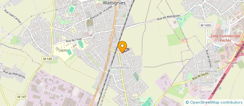 localisation de l'entreprise MADAME MONELLE LAHOCHE  TEMPLEMARS