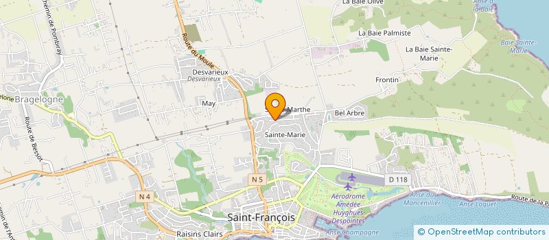 localisation de l'entreprise MADAME MONETTE HARPON à SAINT-FRANCOIS