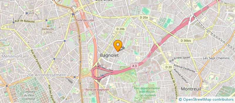 localisation de l'entreprise MADAME MONI-BINTOU KEITA à BAGNOLET