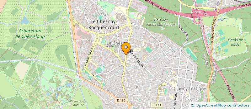 localisation de l'entreprise MADAME MONIA BELLAZI à LE CHESNAY-ROCQUENCOURT