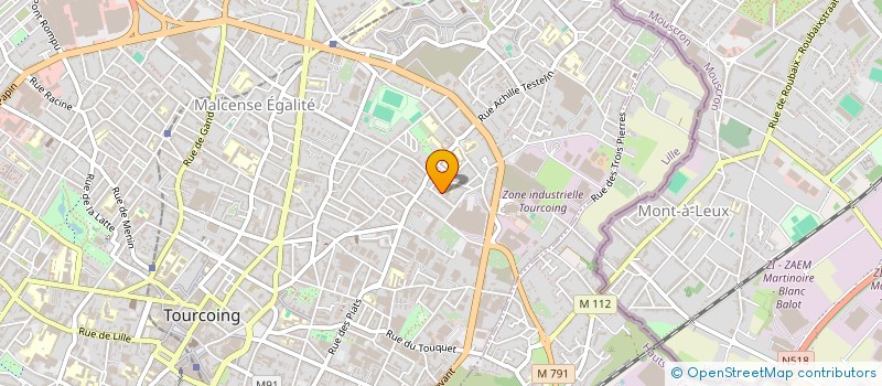 localisation de l'entreprise MADAME MONIA BERRABAH  TOURCOING