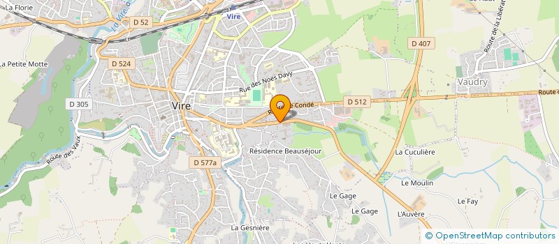 localisation de l'entreprise MADAME MONIA CAILLEBOTTE  VIRE-NORMANDIE