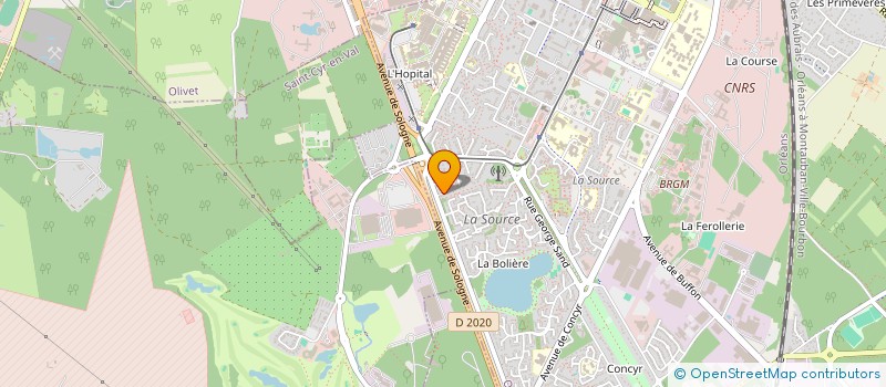 localisation de l'entreprise MADAME MONIA EL AOUDATI à ORLEANS