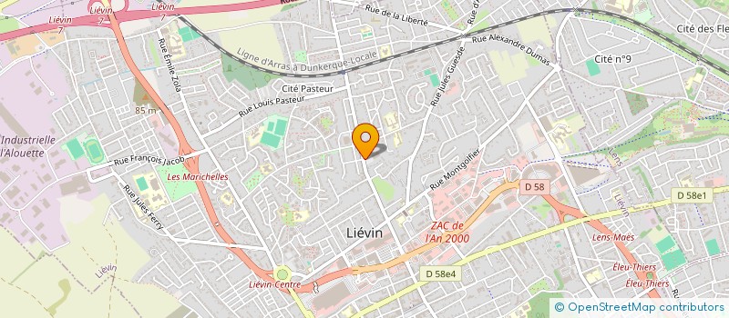 localisation de l'entreprise MADAME MONIA GALAI  LIEVIN