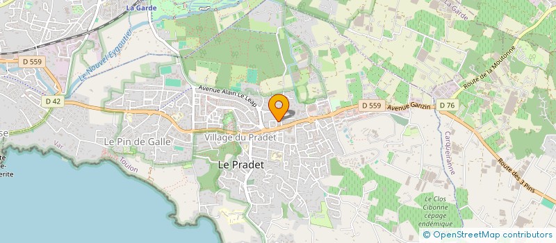 localisation de l'entreprise MADAME MONIA GOUTI  LE PRADET