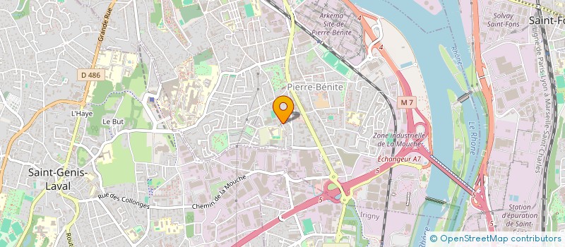 localisation de l'entreprise MADAME MONIA HATHROUBI  OULLINS-PIERRE-BENITE