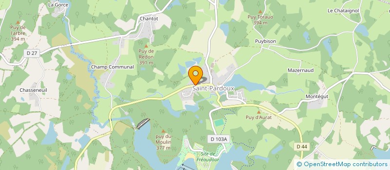localisation de l'entreprise MADAME MONIA INOU à SAINT-PARDOUX-LE-LAC
