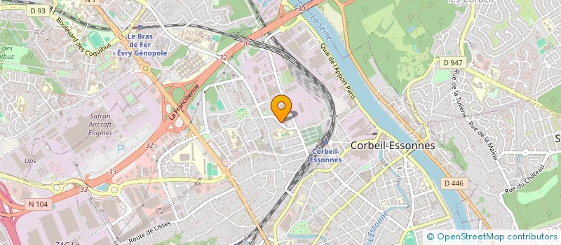 localisation de l'entreprise MADAME MONIA JELLAD à CORBEIL-ESSONNES