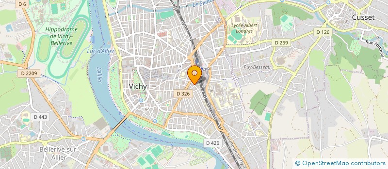 localisation de l'entreprise MADAME MONIA MARZOUGUI à VICHY