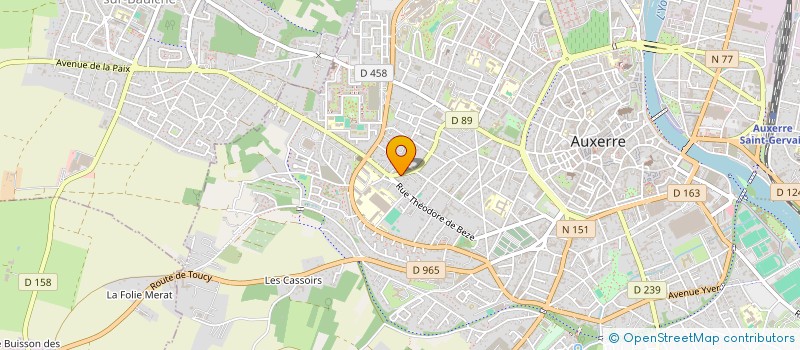 localisation de l'entreprise MADAME MONIA OUBAJJA  AUXERRE