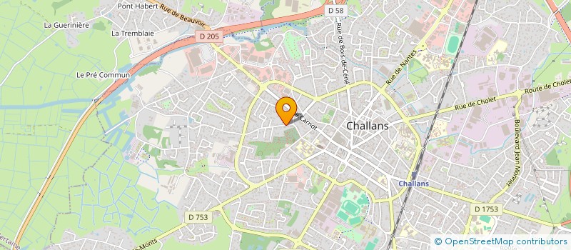 localisation de l'entreprise MADAME MONIA PAGET à CHALLANS