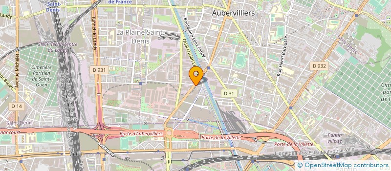 localisation de l'entreprise MADAME MONIA TRABELSI  AUBERVILLIERS