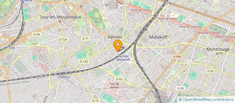 localisation de l'entreprise MADAME MONIA ZEGHAB à VANVES