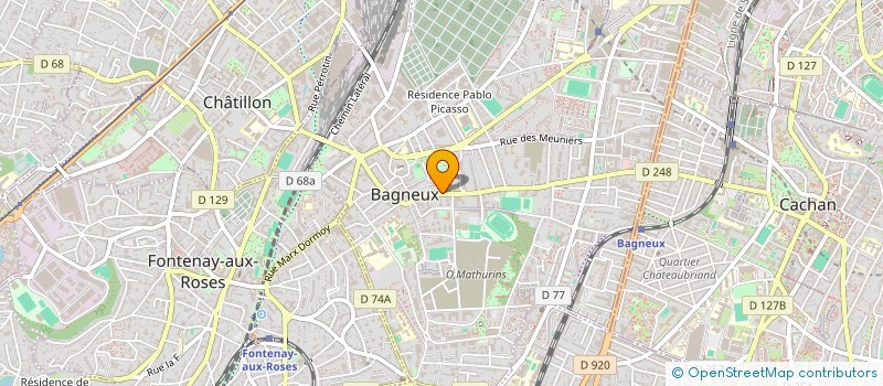 localisation de l'entreprise MADAME MONICA ALEXANDRESCU à BAGNEUX