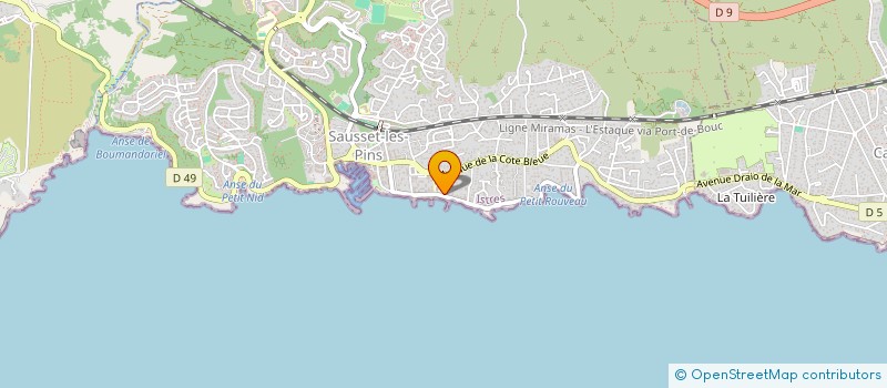 localisation de l'entreprise MADAME MONICA BARAVACHE à SAUSSET-LES-PINS