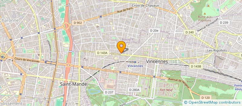localisation de l'entreprise MADAME MONICA BARTLEY à VINCENNES