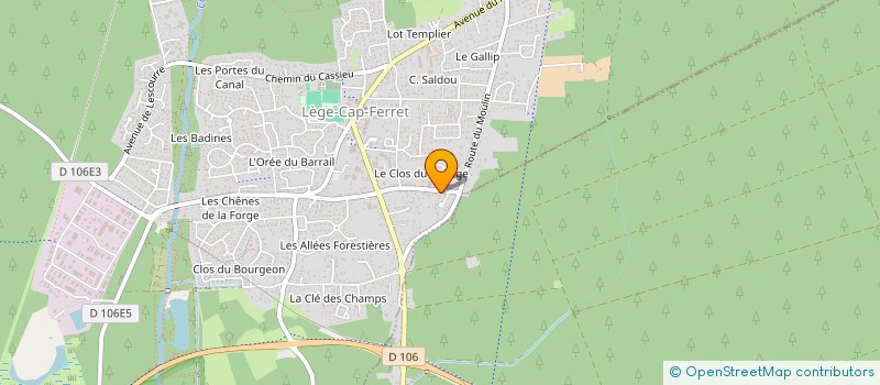 localisation de l'entreprise MADAME MONICA CHIRIAC  LEGE-CAP-FERRET