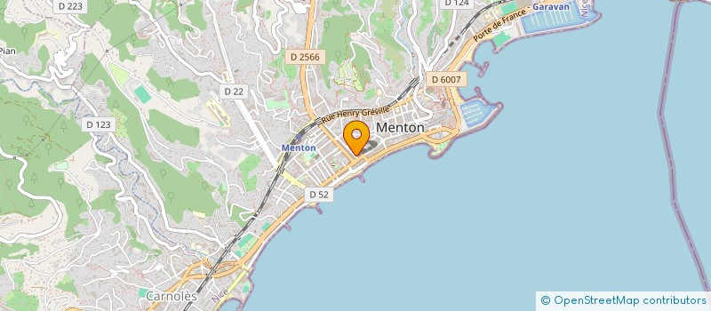 localisation de l'entreprise MADAME MONICA D'ANGELO à MENTON