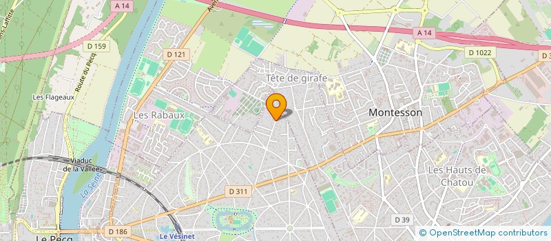 localisation de l'entreprise MADAME MONICA DONATI  LE VESINET