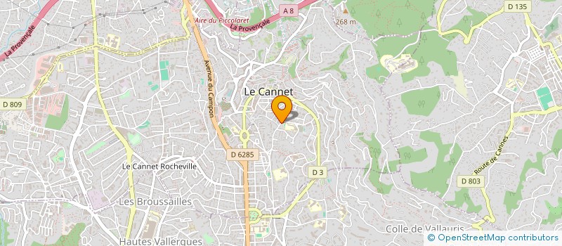localisation de l'entreprise MADAME MONICA GAMBA à LE CANNET