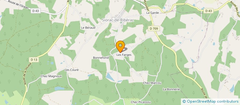 localisation de l'entreprise MADAME MONICA JOHANSEN  SIORAC-DE-RIBERAC