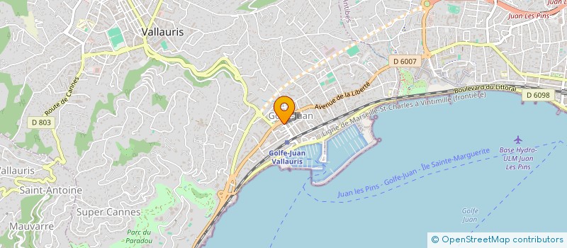 localisation de l'entreprise MADAME MONICA LAMPONI à VALLAURIS