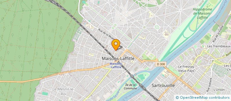 localisation de l'entreprise MADAME MONICA LONGARES MARTINEZ  MAISONS-LAFFITTE