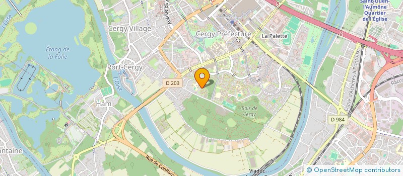 localisation de l'entreprise MADAME MONICA MARREIRO  CERGY