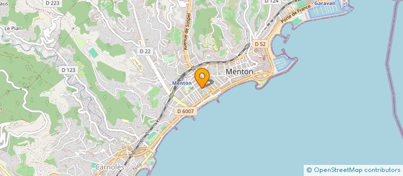 localisation de l'entreprise MADAME MONICA MARTELLINI  MENTON